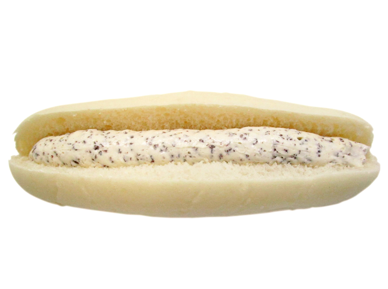 白いコッペパンが軽やかに包み込む、口どけの良いクッキークリームの魅力！クッキークリームの白コッペパン