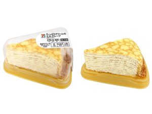 クリームとクレープの極上マリアージュ。7プレミアム たっぷりクリームのミルクレープ